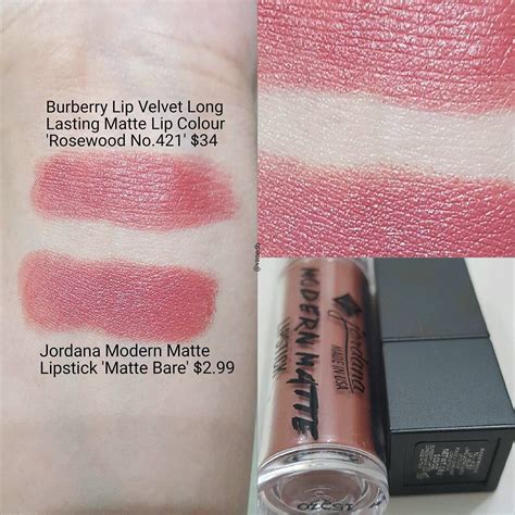 burberry rosewood lipstick dupe|lipstick dupe chart.